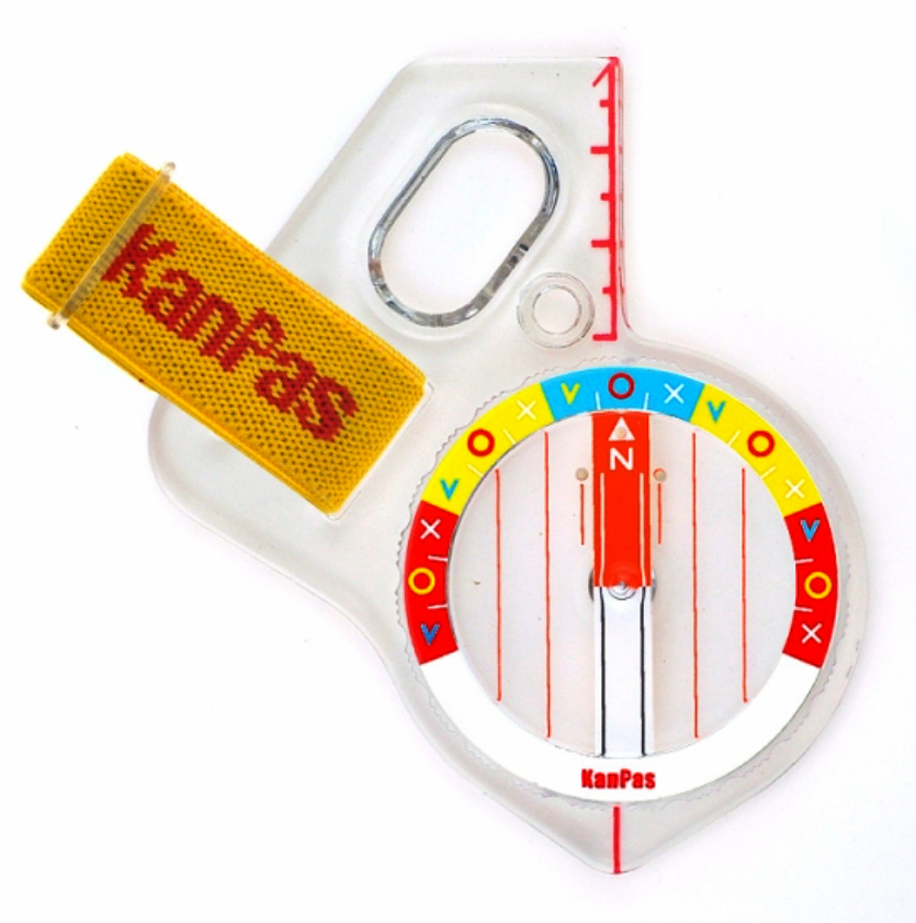 KanPas Thumb Compass - rainbow dial